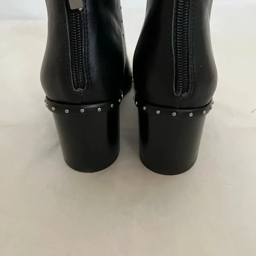 Lola Cruz Womens Black Studded Ankle Boots EUR 39 Us 9 NWB